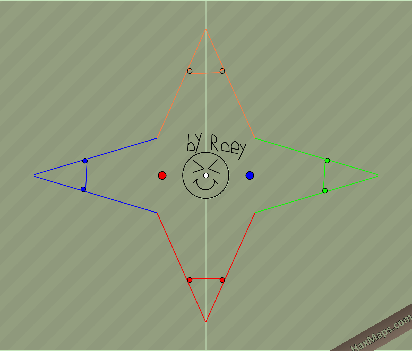 hax ball maps | 4 MAN Star by Roey